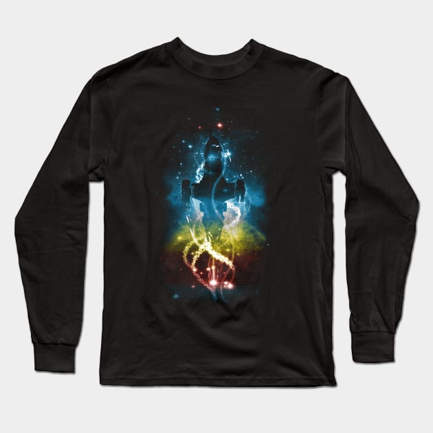 fireflies Long Sleeve T-Shirt by kharmazero